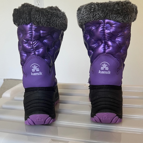 Kamik Penny Girls' Waterproof Snow Boots - Size 1 - Picture 5 of 9